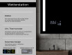 Rechteckiger Badspiegel mit LED Beleuchtung L02 #5