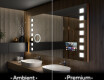 Rechteckiger Badspiegel mit LED Beleuchtung L03