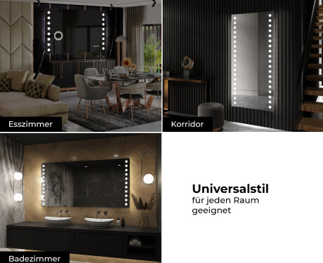 Rechteckiger Badspiegel mit LED Beleuchtung L06 #10