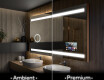 Rechteckiger Badspiegel mit LED Beleuchtung L09