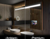 Rechteckiger Badspiegel mit LED Beleuchtung L12