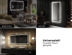 Rechteckiger Badspiegel mit LED Beleuchtung L15 #10