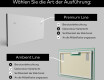 Rechteckiger Badspiegel mit LED Beleuchtung L23 #2