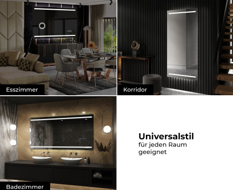 Rechteckiger Badspiegel mit LED Beleuchtung L23 #10