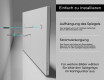 Rechteckiger Badspiegel mit LED Beleuchtung L23 #11