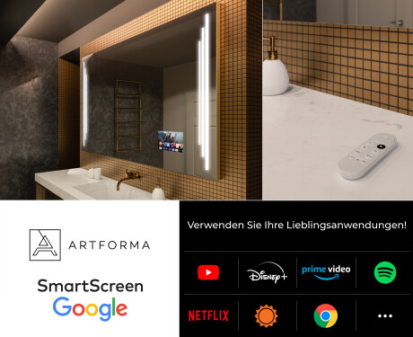 Rechteckiger Badspiegel mit LED Beleuchtung L27 #8