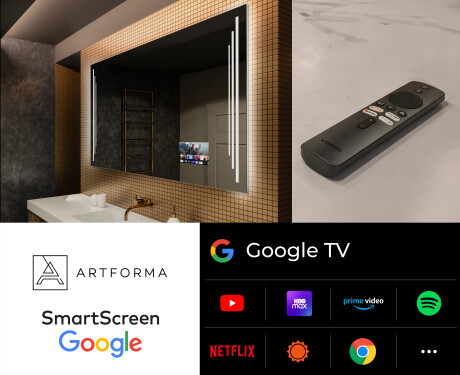 Rechteckiger Badspiegel mit LED Beleuchtung L27 #5