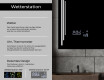 Rechteckiger Badspiegel mit LED Beleuchtung L27 #5