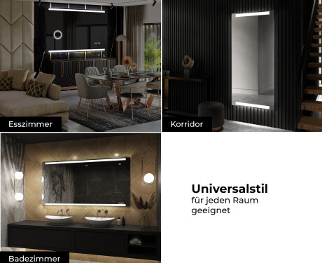 Rechteckiger Badspiegel mit LED Beleuchtung L47 #10