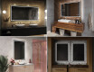 Rechteckiger Badspiegel mit LED Beleuchtung L49 #11