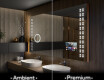 Rechteckiger Badspiegel mit LED Beleuchtung L55