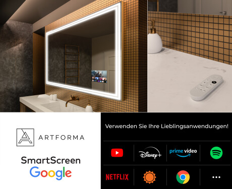 Rechteckiger Badspiegel mit LED Beleuchtung L57 #7