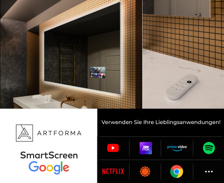 Rechteckiger Badspiegel mit LED Beleuchtung L58 #4