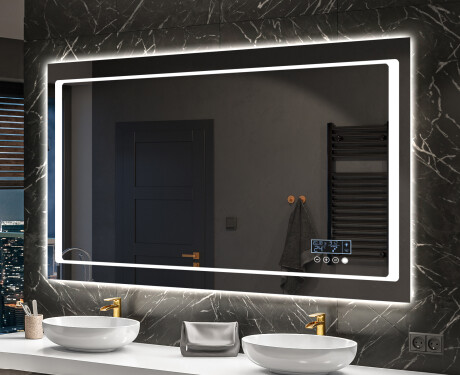 Rechteckiger Badspiegel mit LED Beleuchtung L61 #10