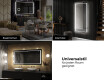 Rechteckiger Badspiegel mit LED Beleuchtung L61 #10