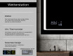 Rechteckiger Badspiegel mit LED Beleuchtung L61 #5
