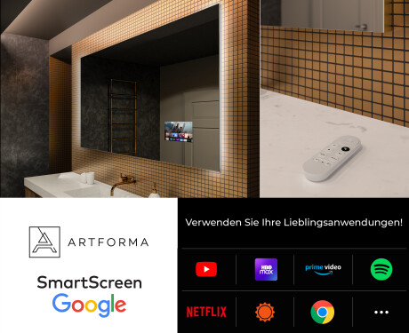 Rechteckiger Badspiegel mit LED Beleuchtung L62 #4