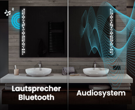 Rechteckiger Badspiegel mit LED Beleuchtung L65 #5