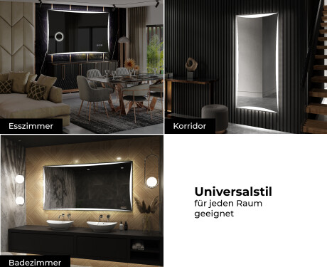 Rechteckiger Badspiegel mit LED Beleuchtung L77 #10