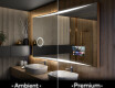 Rechteckiger Badspiegel mit LED Beleuchtung L78