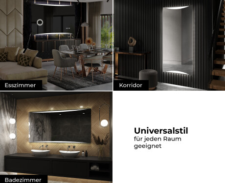 Rechteckiger Badspiegel mit LED Beleuchtung L78 #10