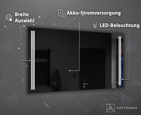 Batteriebetriebener LED Spiegel L131 #4