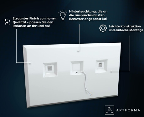 Badspiegel mit LED Beleuchtung - SlimLine L77 #3