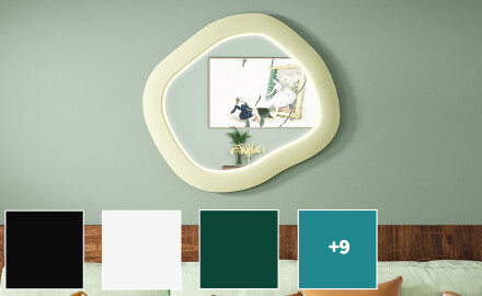 Designer-LED-Spiegel mit MDF in geometrischer Form L309