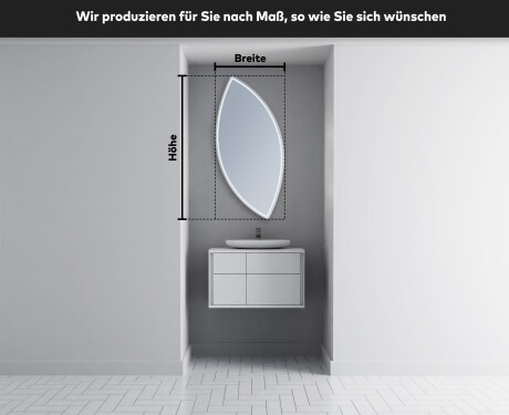 Wandspiegel Beleuchtet unregelmäßige Form L223 #5
