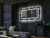 Dekorativer Spiegel mit LED-Beleuchtung für das Wohnzimmer - Dottet Triangles #2