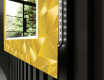 Dekorativer Spiegel mit LED-Beleuchtung für den Flur - Gold Triangles #11