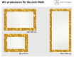 Dekorativer Spiegel mit LED-Beleuchtung für den Flur - Gold Triangles #2