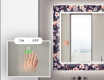 Hinterleuchteter dekorativer Spiegel für das Badezimmer - Elegant Flowers #5