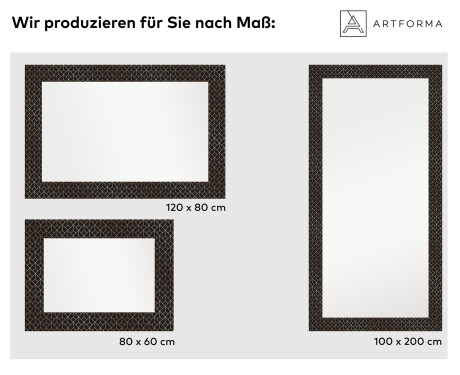 Hinterleuchteter dekorativer Spiegel für das Badezimmer - Golden Lines #2
