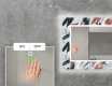 Dekorativer Spiegel mit LED-Beleuchtung für das Wohnzimmer - Leaves #5