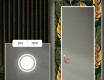 Dekorativer Spiegel mit LED-Beleuchtung für den Flur - Botanical Flowers #4