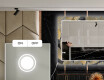 Dekorativer Spiegel mit LED-Beleuchtung für das Esszimmer - Golden Leaves #4