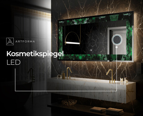 Hinterleuchteter dekorativer Spiegel - Malachite Magic #9