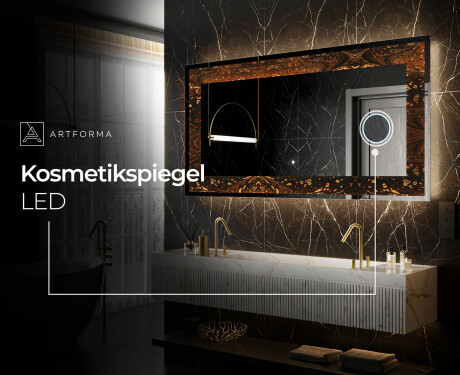 Hinterleuchteter dekorativer Spiegel - Amber Shell #7