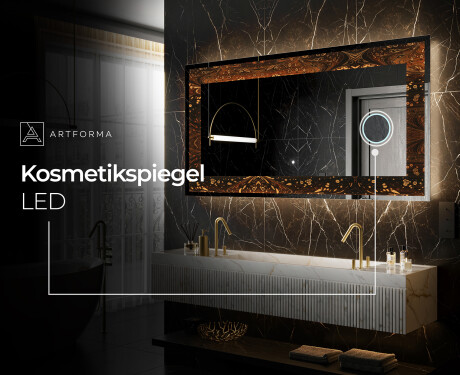Hinterleuchteter dekorativer Spiegel - Amber Shell #7