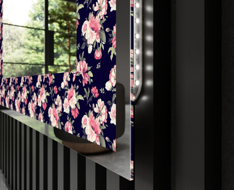 Hinterleuchteter dekorativer Spiegel - Floral Layouts #3