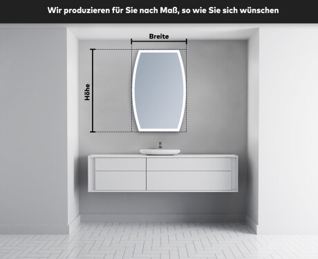 Unregelmäßige großer Wandspiegel M222 #5