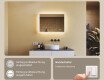Rechteckiger Badspiegel mit Licht LED 80x60cm mit Dual color, Touch Schalter, Heizmatte #4