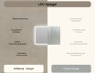 Rechteckiger Spiegel für Bad mit Beleuchtung LED 100x70cm mit Dual color, Touch Schalter, Heizmatte #7