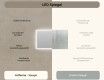 Rechteckiger Badezimmerspiegel mit Beleuchtung LED 120x70cm mit Dual color, Touch Schalter, Heizmatte #7