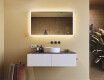 Rechteckiger Badezimmerspiegel mit Beleuchtung LED 120x70cm mit Dual color, Touch Schalter, Heizmatte #9
