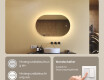 Ovaler Spiegel mit LED-Beleuchtung 80x50/50x80 cm, Dual-Farbe, Touch-Schalter, Heizmatte #4