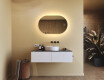 Ovaler Spiegel mit LED-Beleuchtung 80x50/50x80 cm, Dual-Farbe, Touch-Schalter, Heizmatte #9