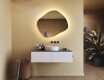 Badezimmerspiegel mit Beleuchtung, 74×64 cm, zweifarbig, Touch‑Schalter, Heizmatte #9