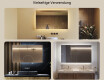 Beleuchteter Badezimmerspiegel 60x80/80x60 cm mit neutraler Lichtfarbe 4500K #2